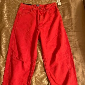 Red Urban Outfitter Baggy Jeans